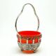 H8Z Basket Sugar Bowl with Glass Kralik Type