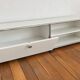 Meuble TV - Enfilade - USM Haller blanc et chrome