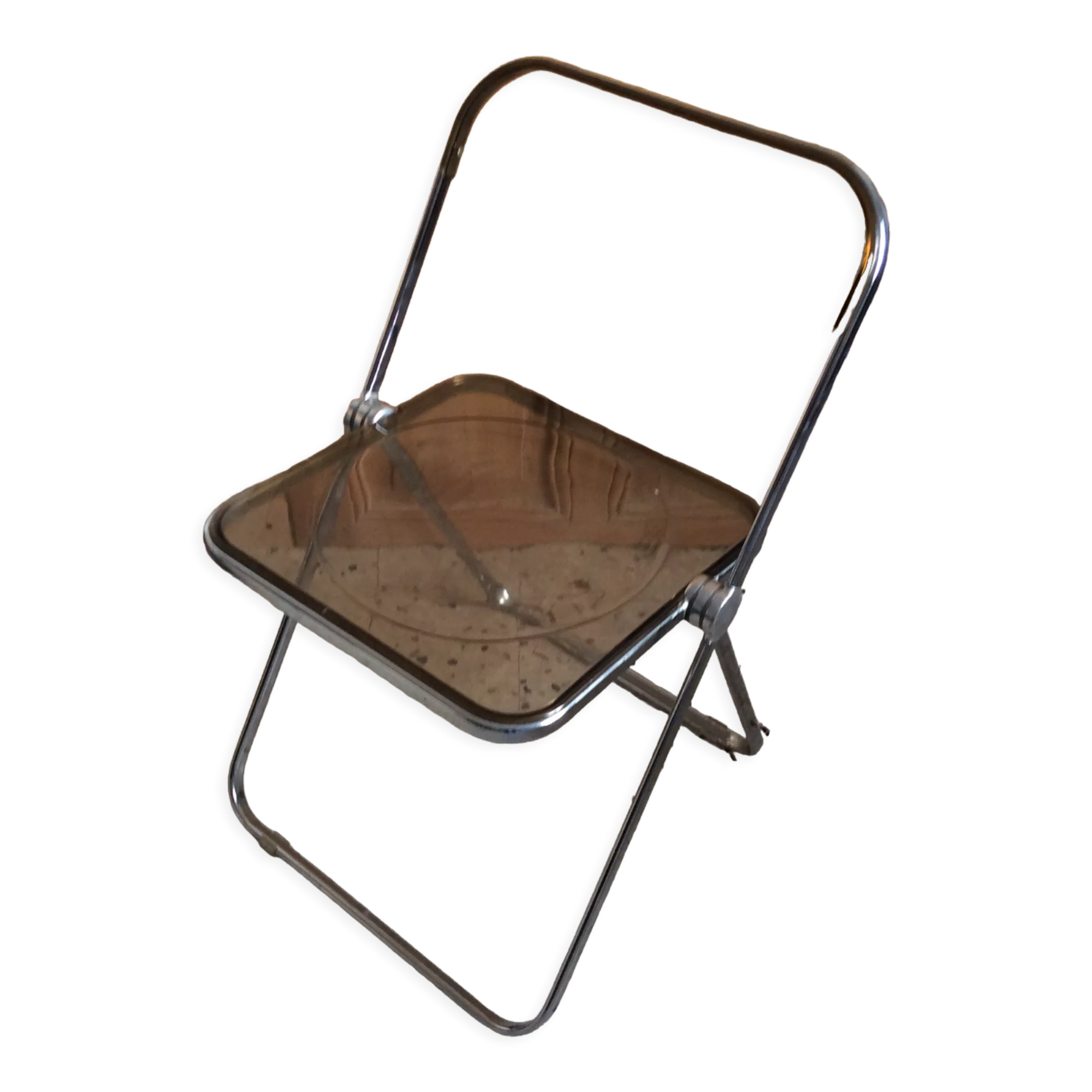 Folded chair by Giancardo Piretti for Castelli