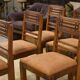 Ensemble de 6 chaises brutalistes 1950’s