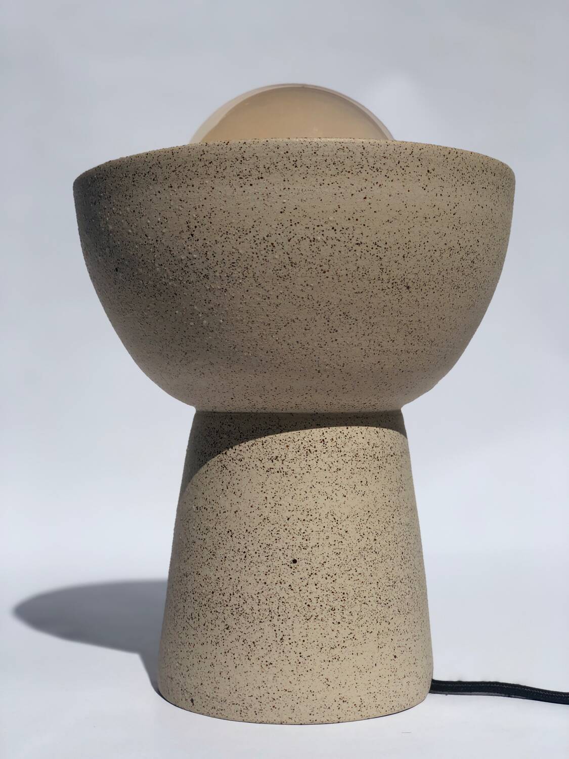 Ceramic stoneware floor lamp
