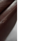 Vintage Mid-Century Scandinavian Modern Brown Leather Executive Swivel Chair & Ottoman, 1970s