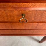 Vintage Danish free standing desk teak