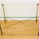 Gold metal coffee table 60s