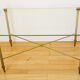 Gold metal coffee table 60s