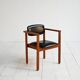 Teak and leather chair, Denmark 1960s