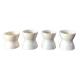 set of 4 earthenware diabolo egg cups early 20th century