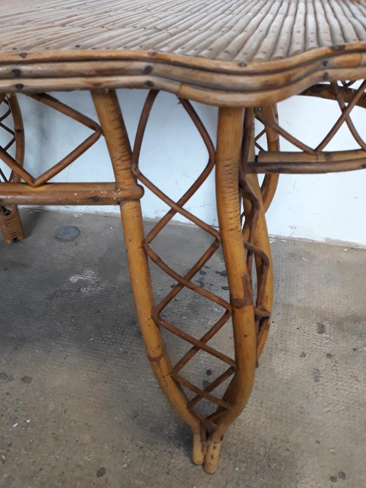 Rattan coffee table