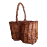 Wicker bottle basket