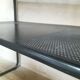 Desk shelves metal black vintage 80s