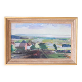 Helge Cardell, Swedish Modern Painting, 1960s, Oil on Canvas, Framed