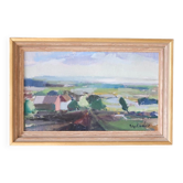 Helge Cardell, Peinture moderne suédoise, années 1960, Huile sur toile, Encadrée
