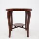 Table basse ronde art déco, pologne, milieu du 20ème siècle