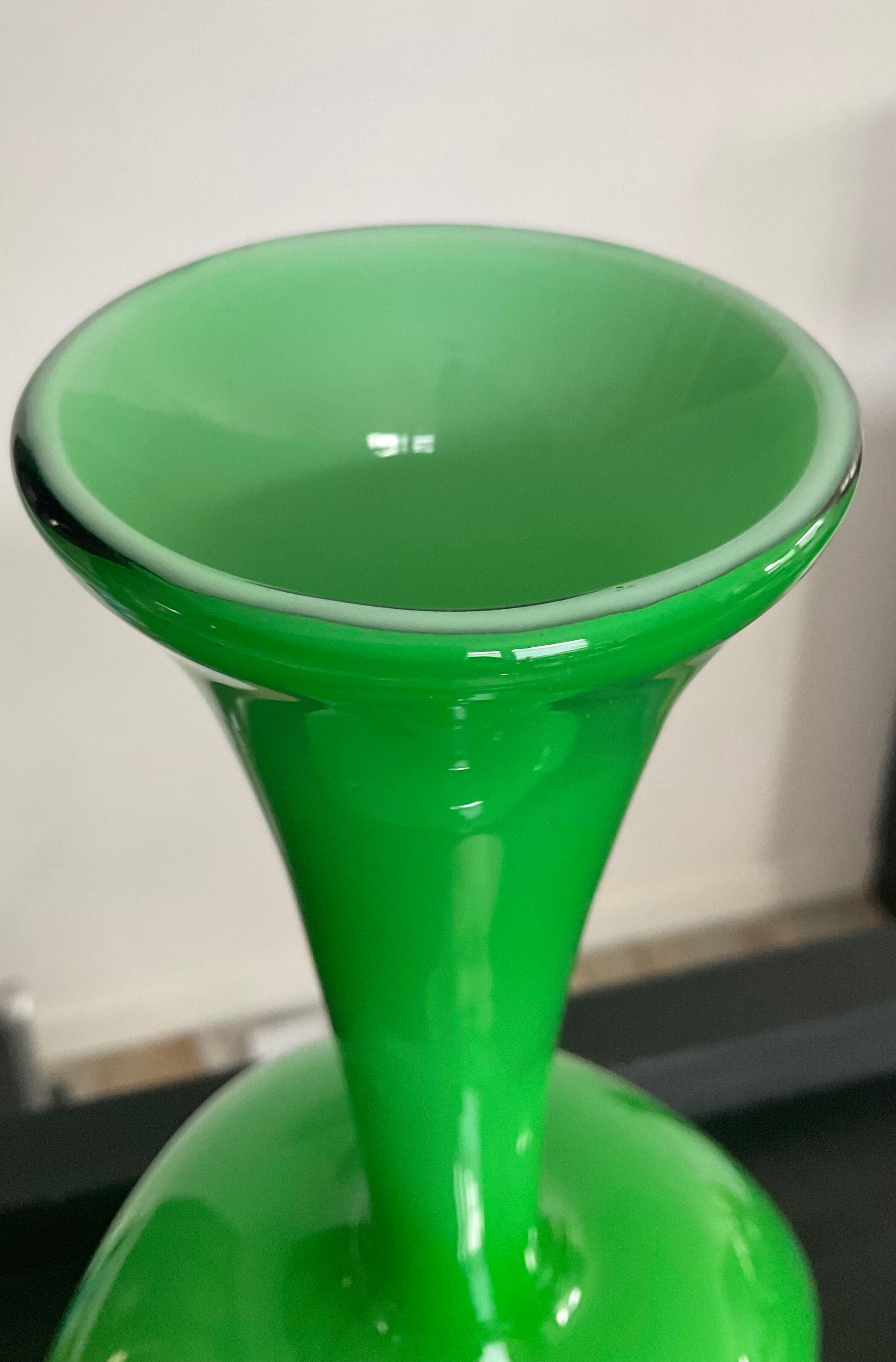 Vintage vase from the 50s in glass paste