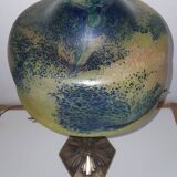 Art Nouveau style lamp 1950 Paris Star Trade Mark and glass paste