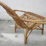 Rattan armchair 60s