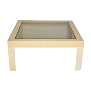 table basse vintage plastique - blanc