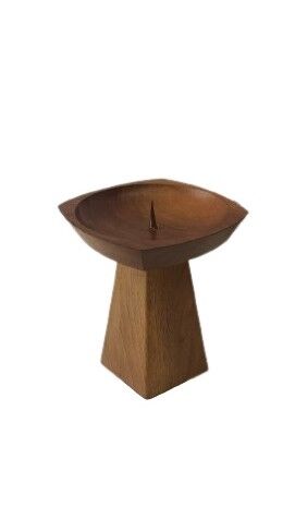 Teak candle holder 1970