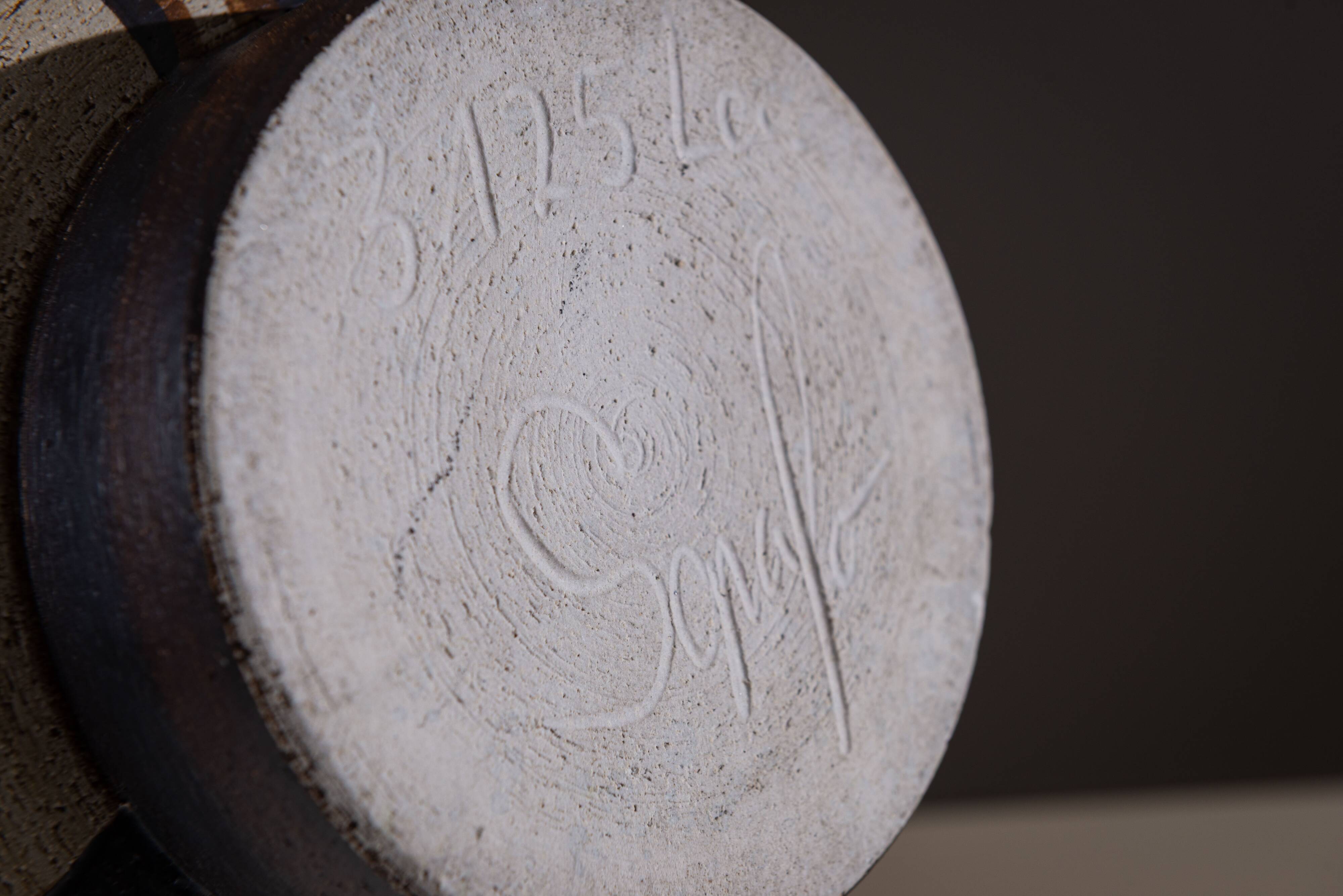 Lampe de table en céramique rare de Peter Müller, produite par Sgrafo.