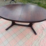 Table ovale scandinave vintage 1960