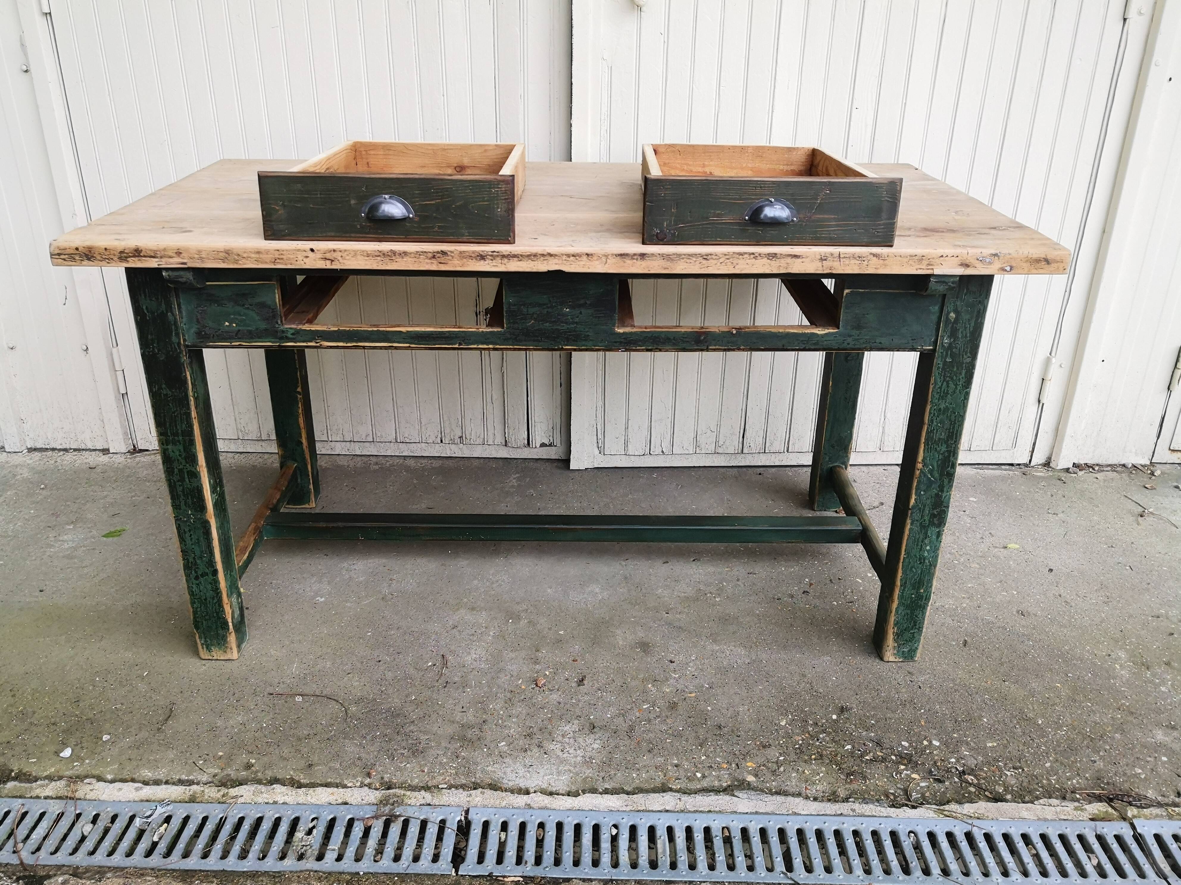 Vintage farmhouse table 1,50m, old