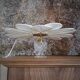 Vintage flower petal and globe lamp