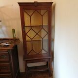 Vitrine style edouardienne en acajou