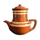 Teapot coffee maker Digoin Sarreguemines model Mary