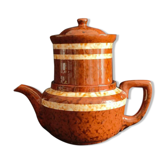 Teapot coffee maker Digoin Sarreguemines model Mary
