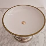 Porcelain cup on silver metal foot