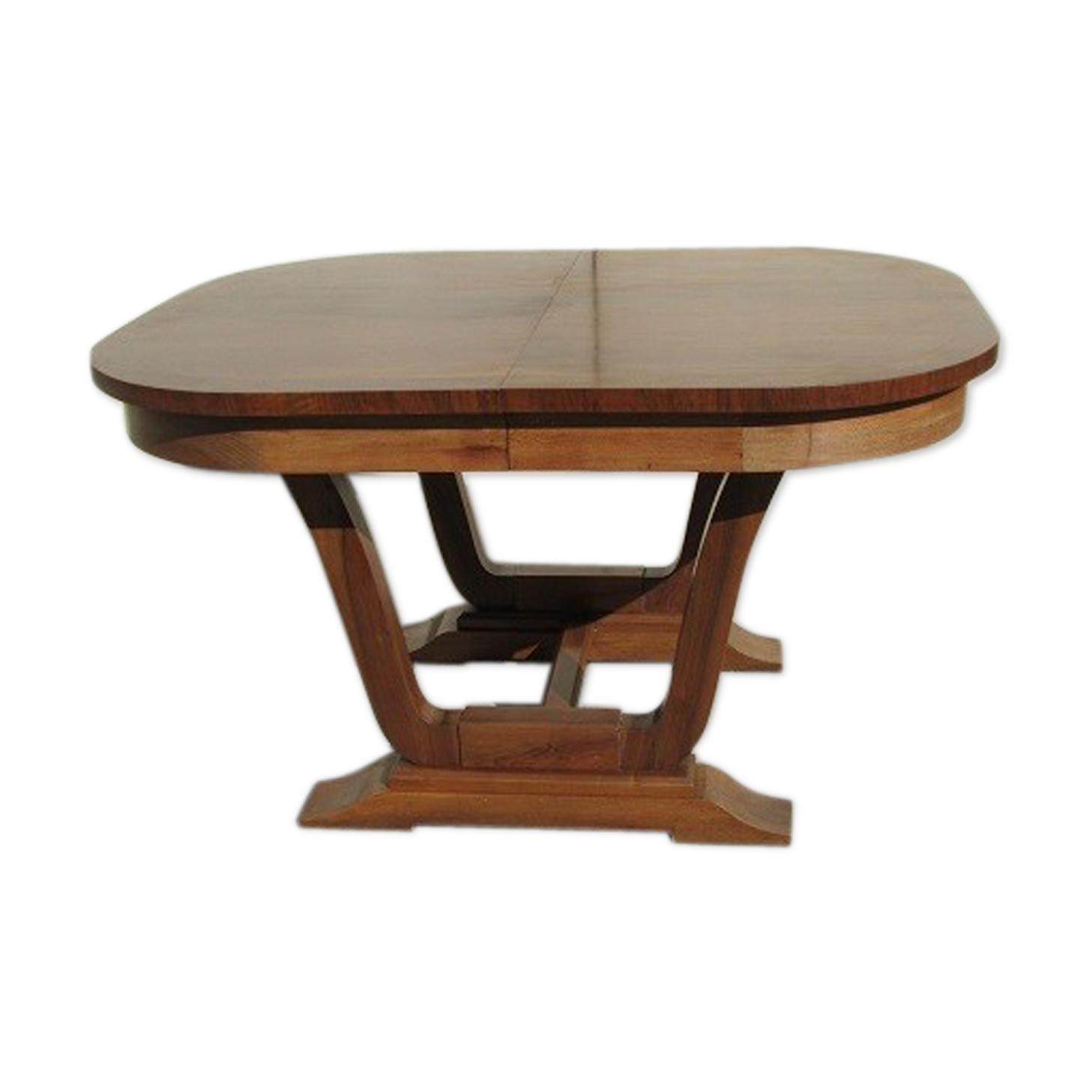Art Deco oval table, 4 extensions, up to 18 people
