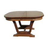 Art Deco oval table, 4 extensions, up to 18 people