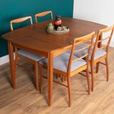 Retro Teak 1960s Vanson Dining Table & 4 Chairs