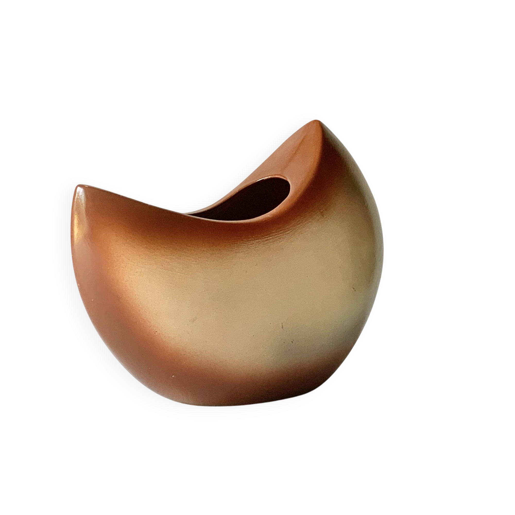 Half-moon vase Bertoncello Italy 1970