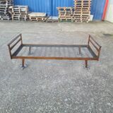 Single bed, Scandinavian teak daybed with compass feet, 1960s