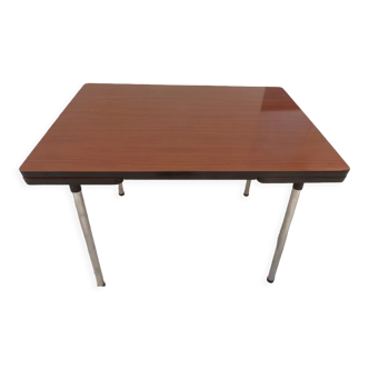 Table en formica à deux rallonges