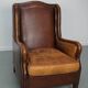 Vintage Dutch Club Chair in Cognac Leather