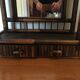 Miroir pagode en bambou 78 x 52 cm