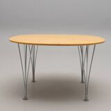 supercircle table by Bruno Mathsson and Piet Hein - Denmark 1970s
