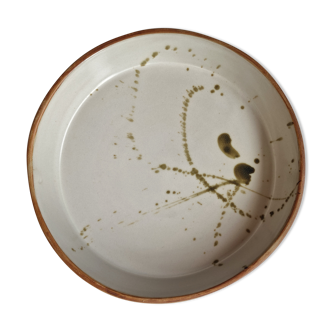 Decorative round dish La Colombe