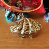 Art deco gilded bronze jewelry, biblical shell