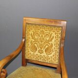 Pair of 19th century walnut restoration armchairs