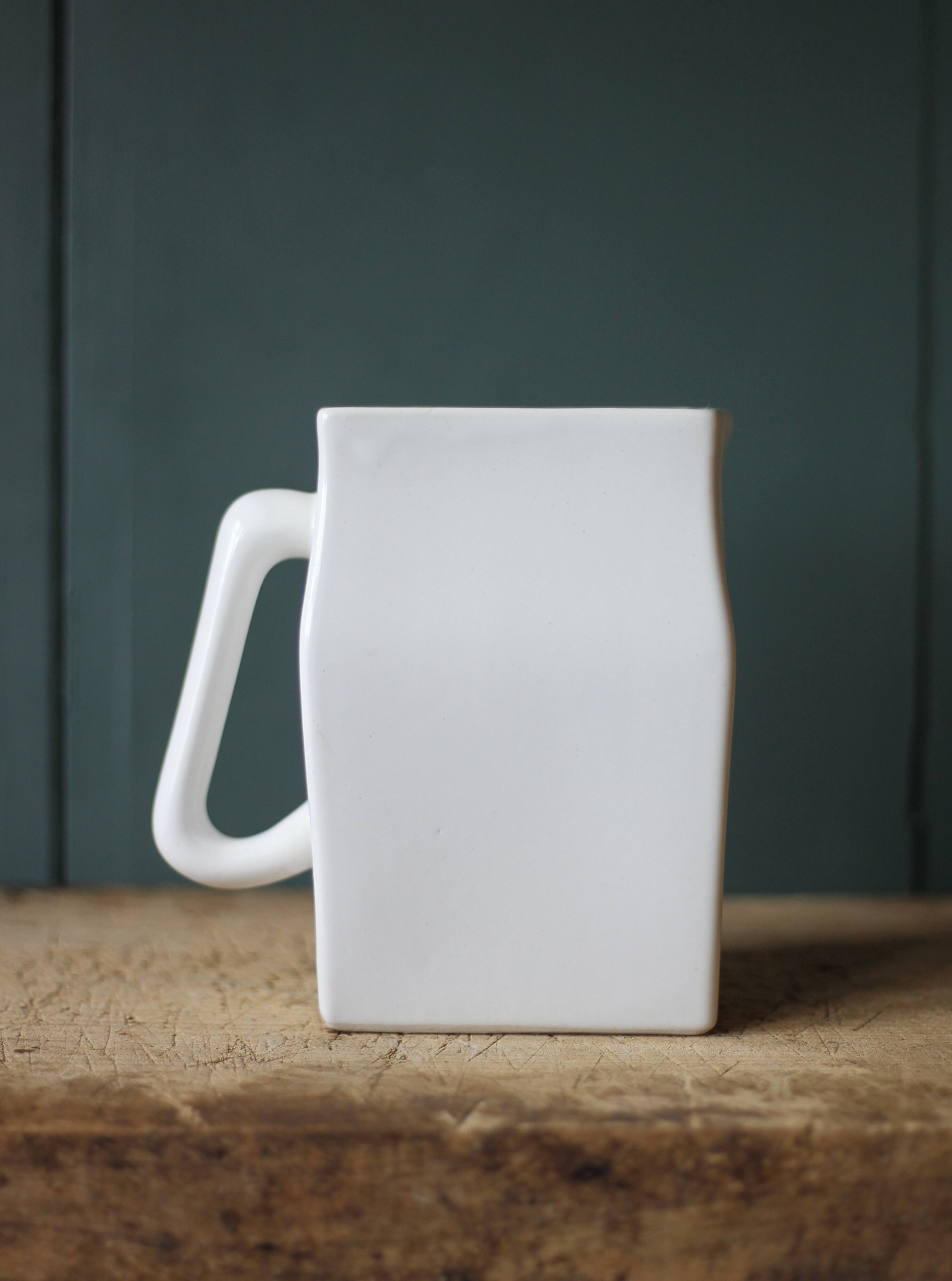 Vintage Digoin Grespots carafe, vintage pitcher, pitcher with handle, modernist, kitchen, pitcher