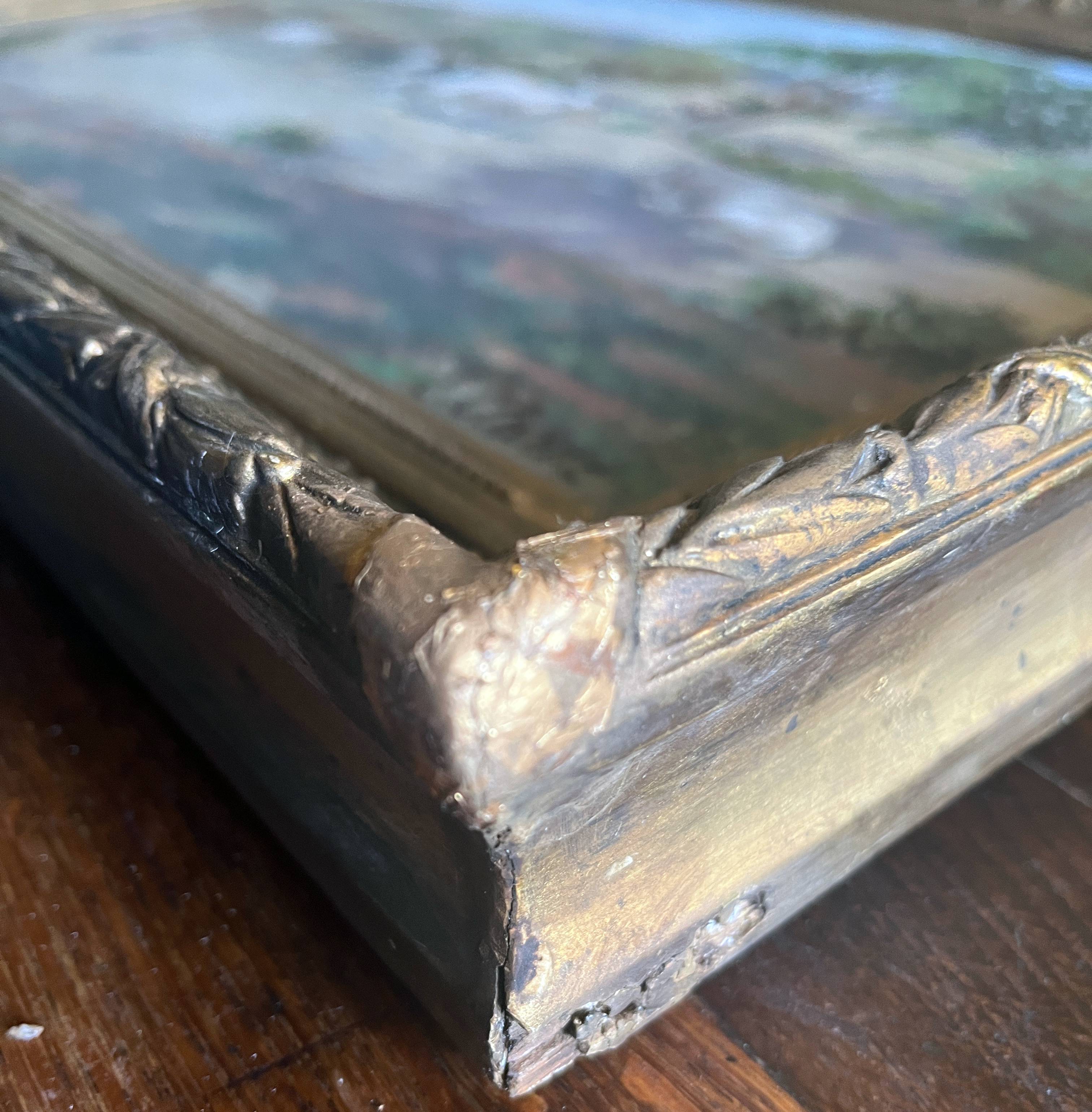 HSP painting "Orientalist Pastoral" signed Eugénie Clarac (1886/1960) Algiers