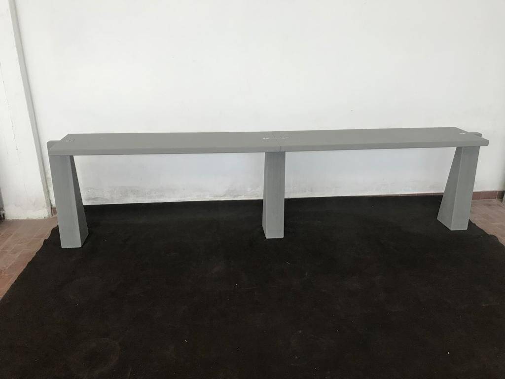 Pietra Serena Model Incas Console Table by Angelo Mangiarotti for Skipper, 1990s