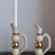 Pair of designer candle holders