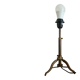Adjustable table lamp – Tripod base in brass metal – Industrial style