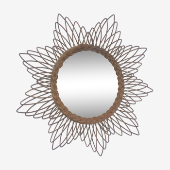 Mirror rattan sun 52cm