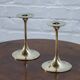 2x Brass Candle Holder by Max Brüel for Torben Ørskov, 1960s Denmark