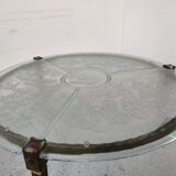 Brutalist vintage coffee table, 80s